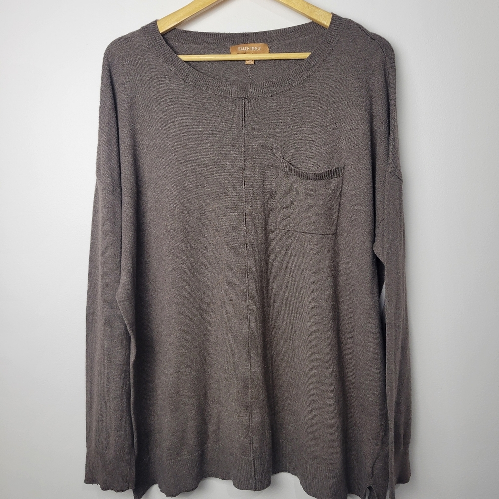 ELLEN TRACY WOMEN'S LOOSE FIT LONG SLEEVE SWEATER SIZE XXL